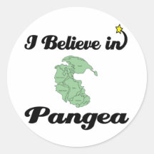 creo en Pangea Etiquetas Redondas