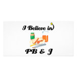 creo en PB y J Tarjeta Personal Con Foto