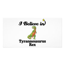 creo en rex del tyrannosaurus tarjetas fotográficas 
