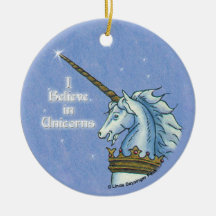 Creo en unicornios adornos