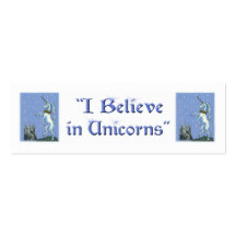 Creo en unicornios tarjeta de visita