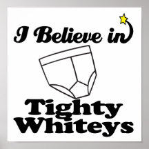 creo en whiteys tighty impresiones