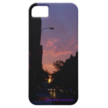 crepúsculo en caso del iphone 5 de Manhattan iPhone 5 Funda