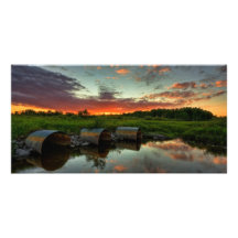 Crepúsculo - puesta del sol tarjetas fotográficas 