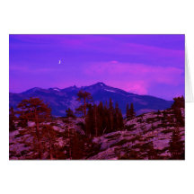 Crepúsculo - urogallo Ridge - sierras Felicitación