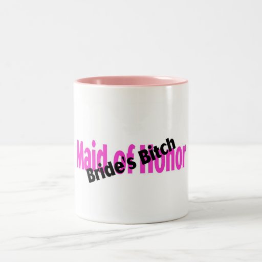 Criada de la perra de las novias del honor taza
