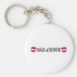 Criada de los labios del honor llavero personalizado