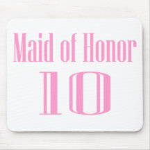 Criada del honor 10 tapetes de ratón