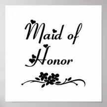 Criada del honor clásica posters