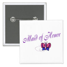 Criada del honor (mariposa) pins