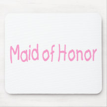Criada del honor (rosa) alfombrillas de ratón