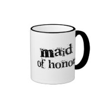 Criada del texto del negro del honor tazas de café