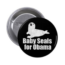 Crías de foca para Obama Pins
