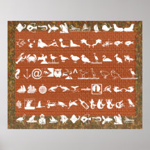 Criaturas del mar - colección simbólica minúscula poster
