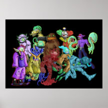 criaturas del poster extraño