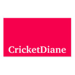 CricketDiane Plantilla De Tarjeta De Visita