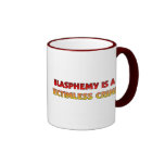 Crimen sin víctimas de la blasfemia taza