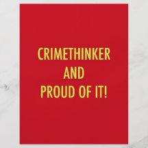crimethinker y orgulloso de él tarjetón