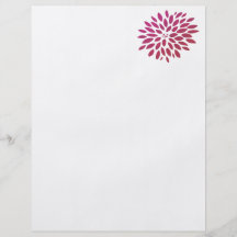 Crisantemo rosado tarjetas informativas