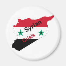 Crisis siria imán de frigorífico