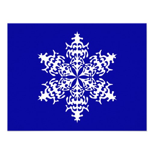 Cristales de hielo blancos de Slowflakes Comunicado