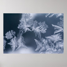 Cristales de hielo posters