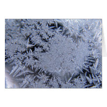 Cristales de hielo tarjeton