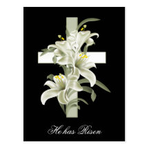 Cristianismo de Pascua él ha subido Tarjetas Postales