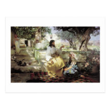 Cristo con Martha y Maria circa 1886 Tarjetas Postales