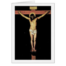 Cristo en la cruz de Diego Velázquez Felicitación