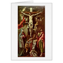 Cristo en la cruz de El Greco Felicitación