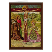 Cristo en la cruz de Meister Von Budapest (mejor Tarjeta