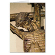 Cristo en la cruz, llamada "Le Devot Cristo " Tarjeta