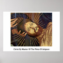 Cristo por el amo del Pieta de Aviñón Posters