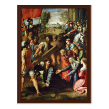 Cristo que lleva la cruz de Raffaello Sanzio ( Postal