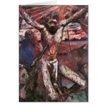 Cristo rojo de Lovis Corinto Tarjeton