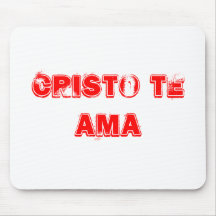 CRISTO TE AMA ALFOMBRILLA DE RATONES