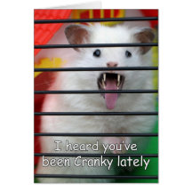 Critter irritable tarjeton