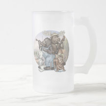 Critters azules de la hierba por los estudios de M Tazas De Café