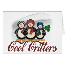 Critters frescos tarjetas