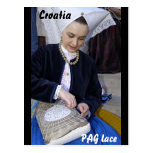 Croacia, cordón del PAG Tarjetas Postales