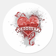 Croquet del amor etiqueta
