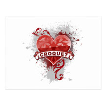 Croquet del amor postales