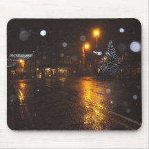 Crowborough festivo en la nieve alfombrilla de raton