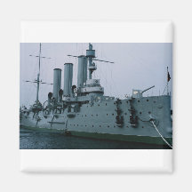 Crucero de la aurora, St Petersburg, Rusia Imán De Nevera