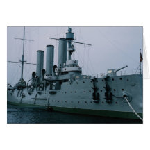 Crucero de la aurora, St Petersburg, Rusia Tarjetón