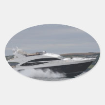Crucero del motor a la velocidad colcomanias de oval personalizadas