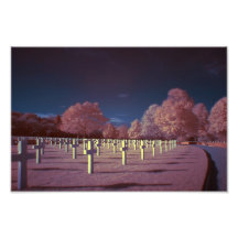 Cruces americanas infrarrojas del cementerio arte fotografico