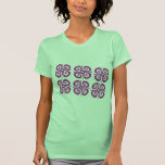Cruces espirales magentas camisetas