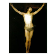 Crucificado de Cristo de la descripción sumaria. D Postal